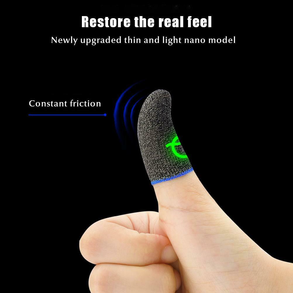 Luminous Mobile Gaming Controller Finger Sleeves Mobile Game Gloves Finger Cots