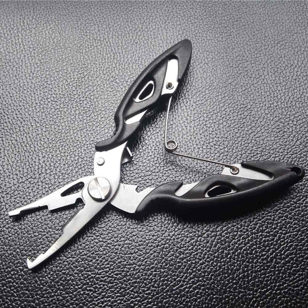 Multifunction Stainless Steel Fishing Lure Pliers ScissorsLine Cutter Hook Tool