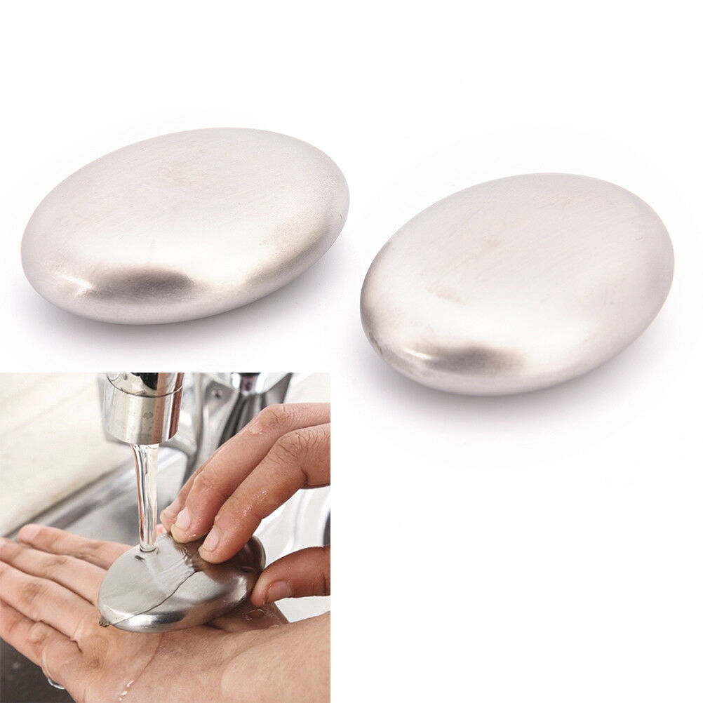 Stainless Steel Soap Kitchen Bar Eliminating Odor Smell Odour Remover M.l8