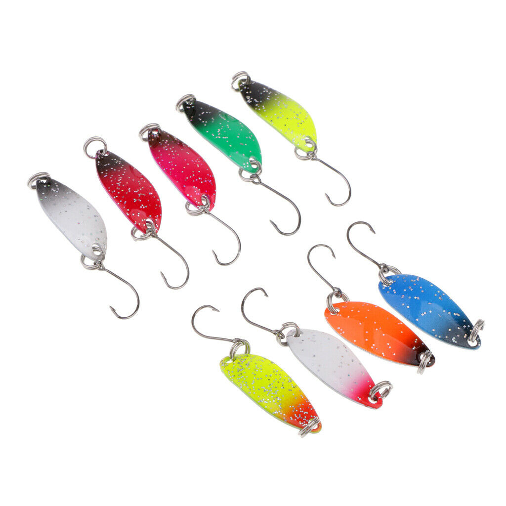13 Pieces Spoon Spinner Sea Fishing Lures Metal Hard Bass Fishing Lure Baits