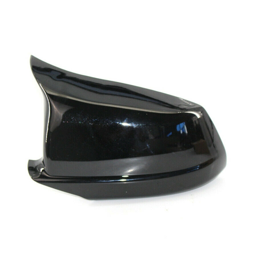 Glossy Black Door Side Wing Mirror Cover Cap For BMW 5Series F10/F11/F18 2011-13