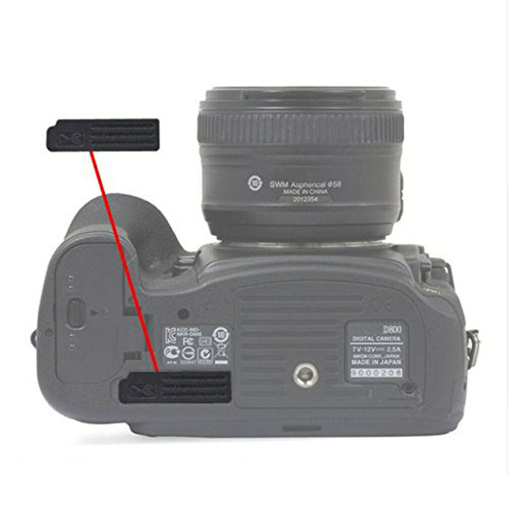 Prettyia 2x Camera Body Bottom   Interface Rubber Cover for   D800