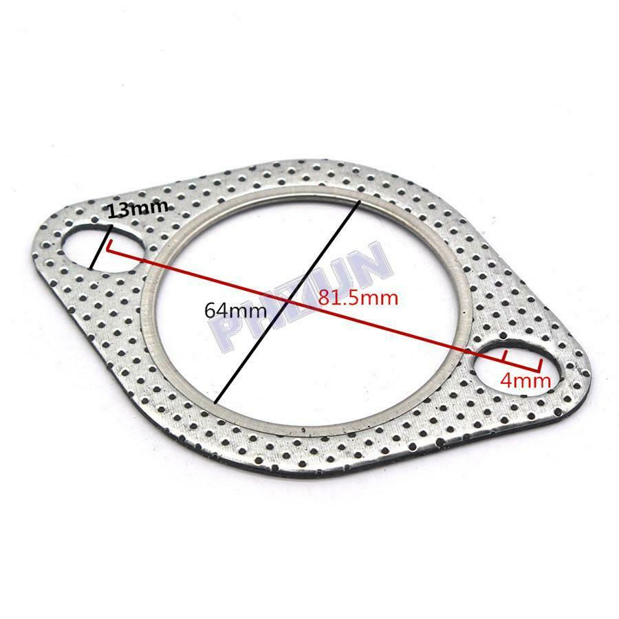 5pcs 2.5" 2-Bolt High Temp Exhaust Gaskets Turbo Manifold Header Downpipe Flange