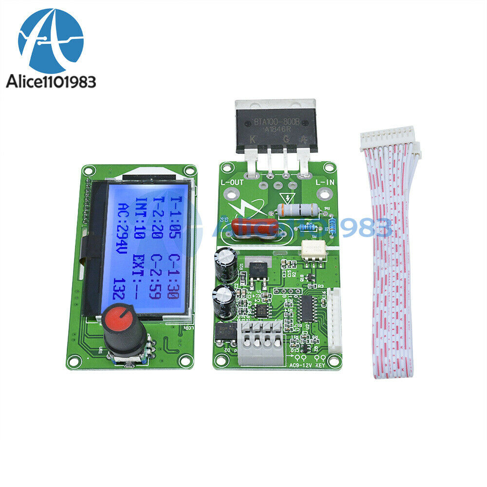 Digital LCD Dual Pulse Encoder Spot Welder Machine Time Control Module  100A