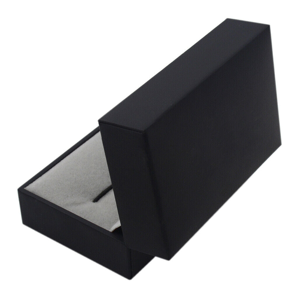 Cuff Links Cufflinks Holder Storage Mens Jewelry Gift Display Box Case Black