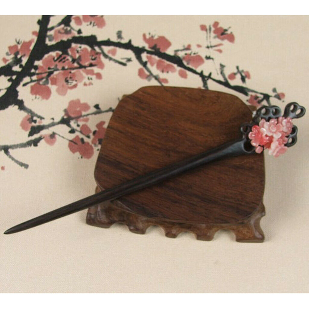 Ladies Ebony Wood Hair Chopsticks Hair Stick Hair Accessories Pin Casual Women -