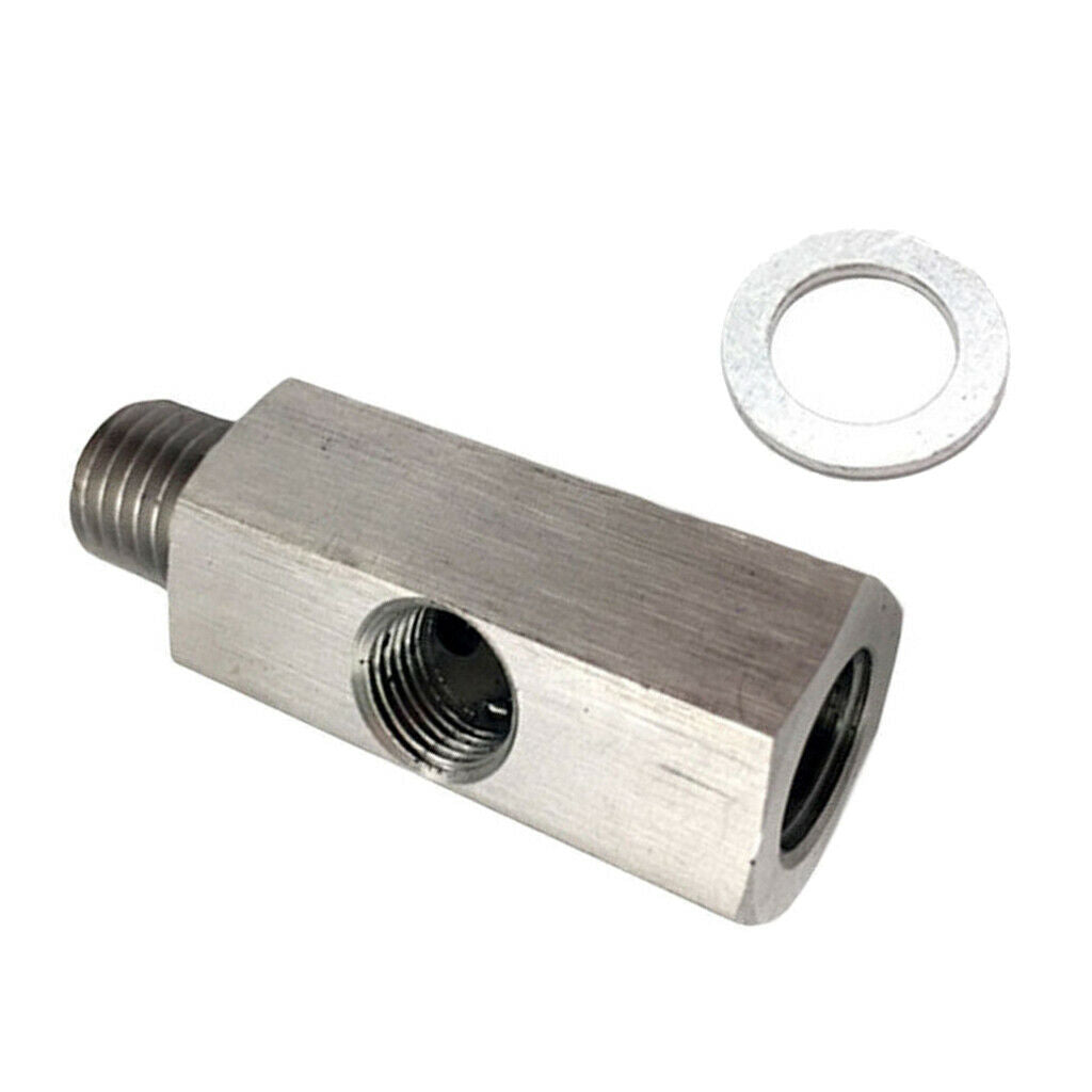 1/8" Oil Pressure Sensor Tee to NPT Adapter Turbo Supply Feed Line Gauge