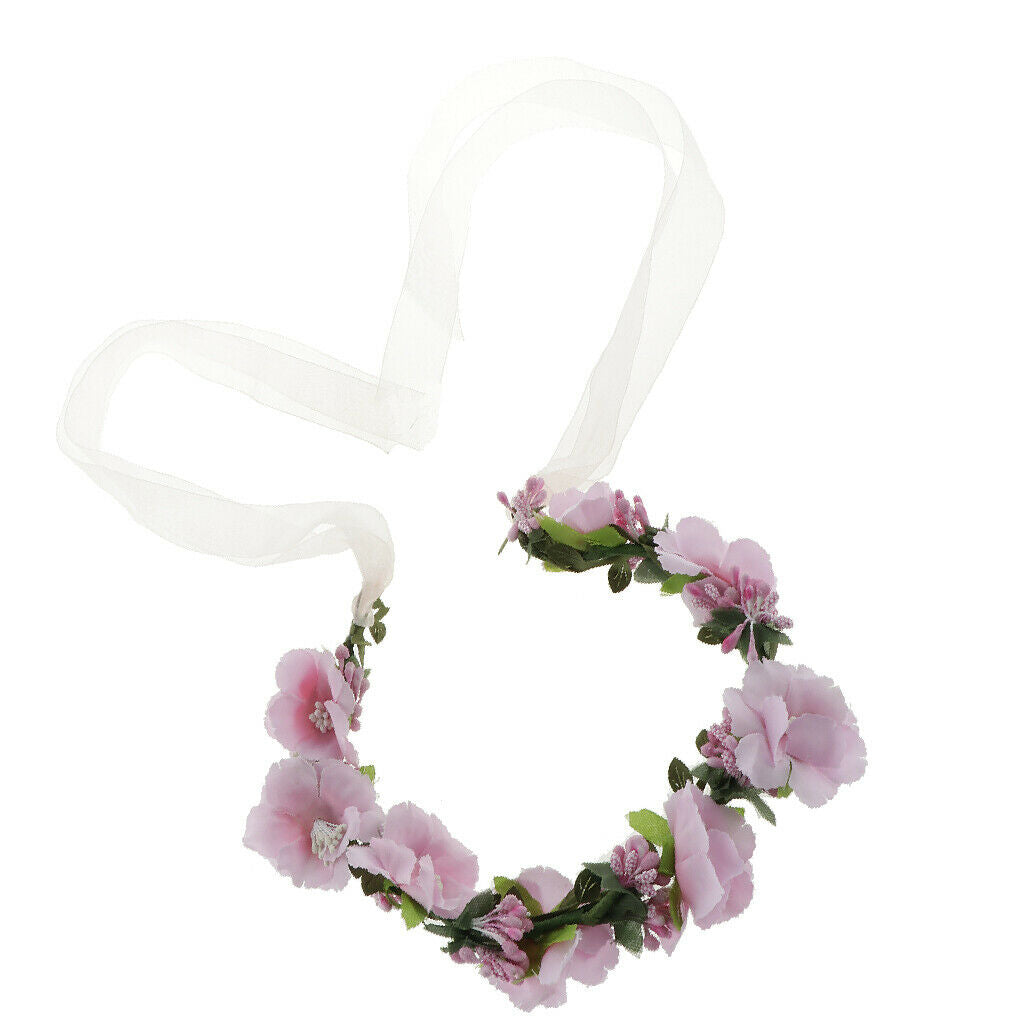Summer Beach Boho Girls Floral Flower Festival Wedding Forehead Hair band