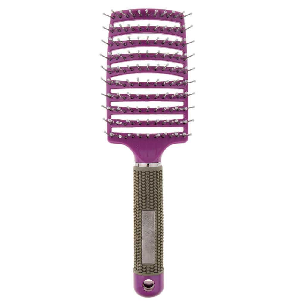 2 Pieces Professional Hairdressing Comb Hair Straightening Brush Hair Massager