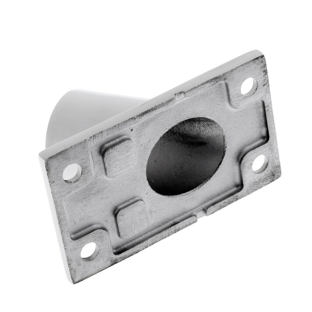2pcs 60 Degree Boat Deck Hand Rail Fitting, Heavy Duty Rectangle Base