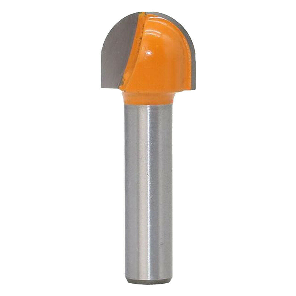 Carbide Straight Shank TCT Round Nose Core Box Router Bit Cutter 8mm Shank