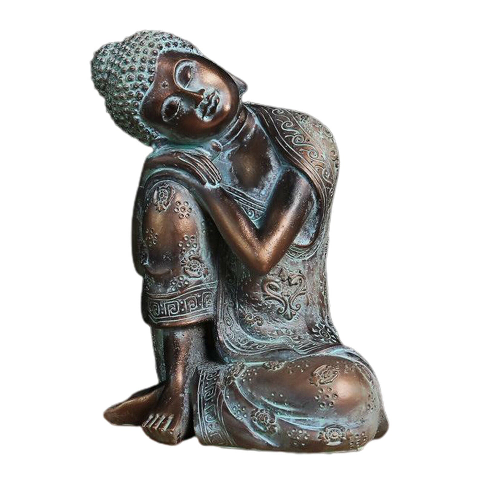 Sleeping Buddha Statue Sculpture Seat Resting Sleep Napping Housewarming