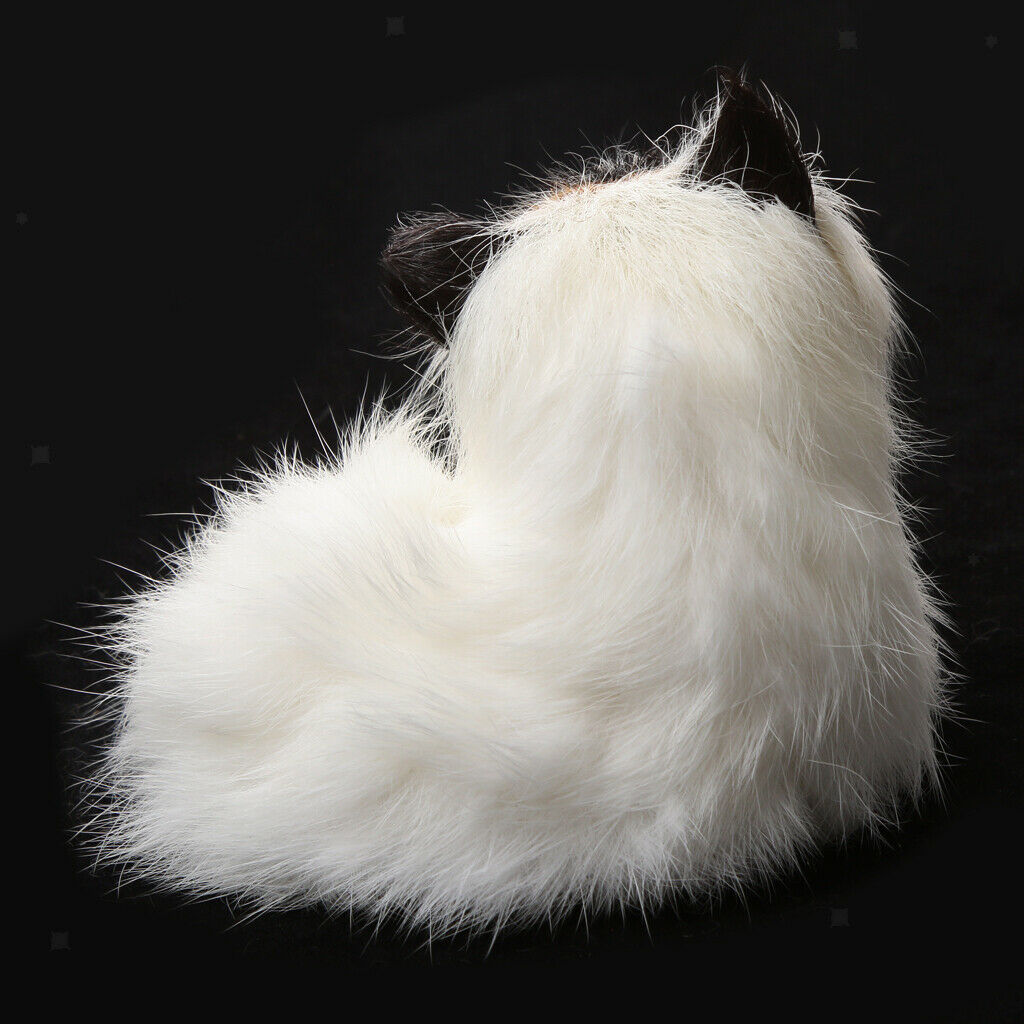 2 PCS Lifelike Cat Animated Plush Realistic Kitten Decor Toys for Kids Boys