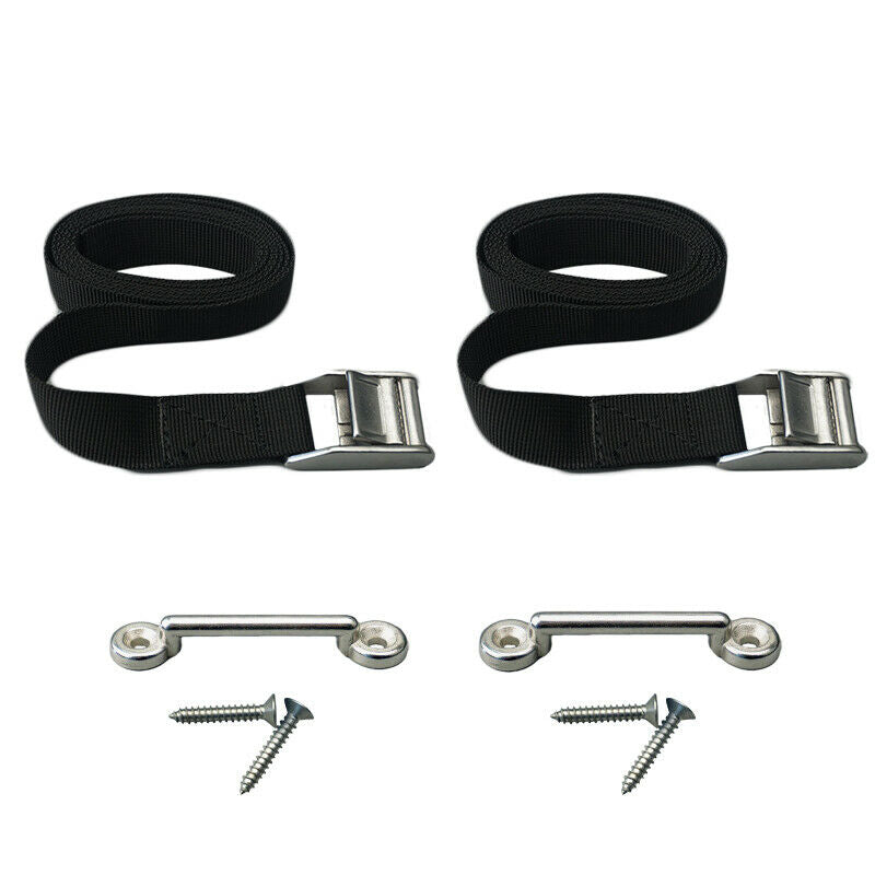 2 pcs Boat Cooler Tie Down Strap Tie Down Kit Tackle Box Tie-Down strap kit