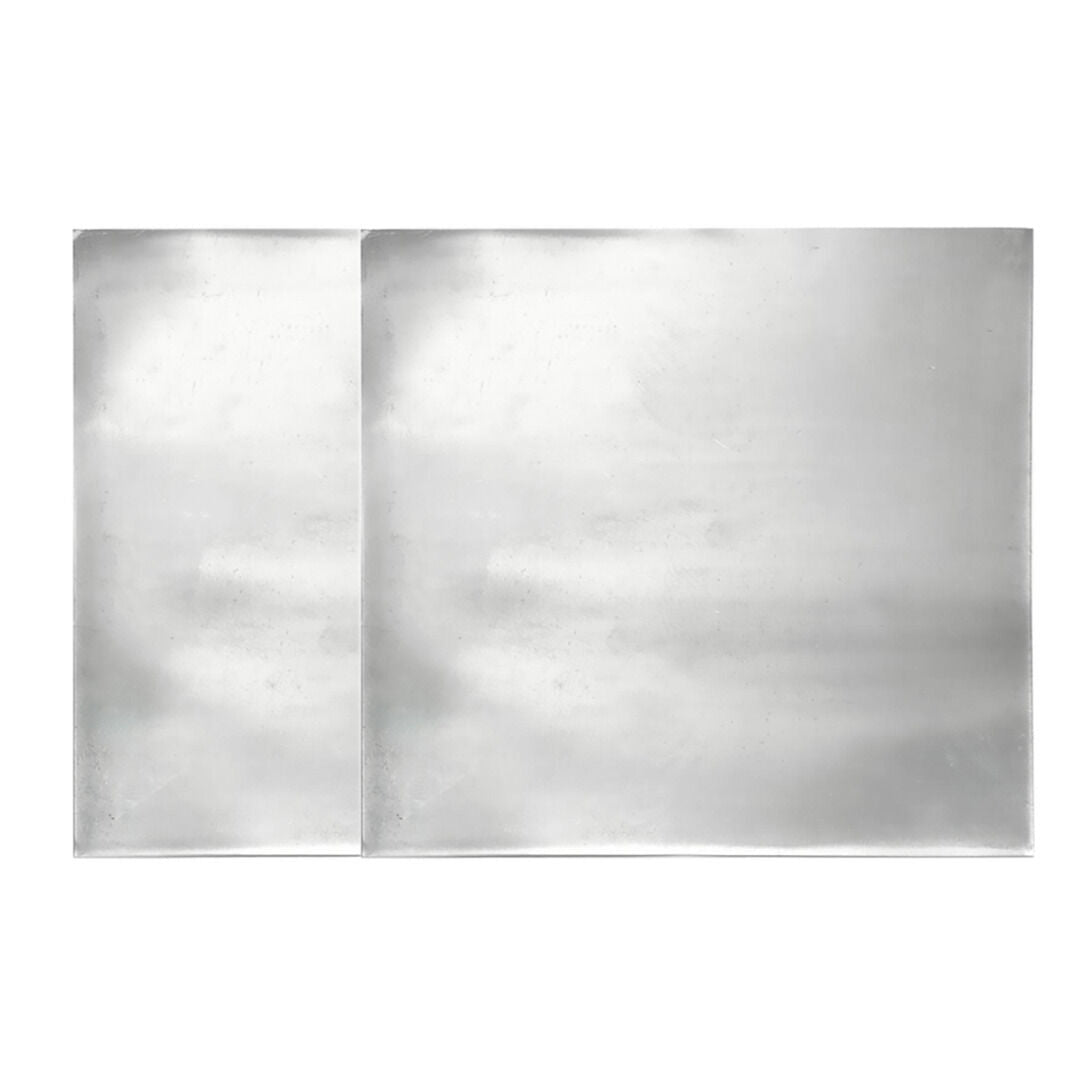 2x High Purity 99.99% Pure Zinc Foil Zn Thin Sheet Plate 0.2mm x 100mm x 100mm