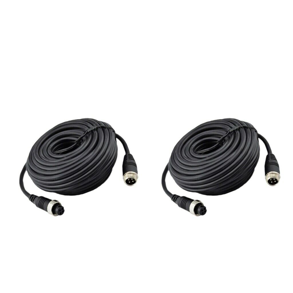 4Pin Video Extension Cable Wire forTruck Reversing Rear View Camera 5M+20M