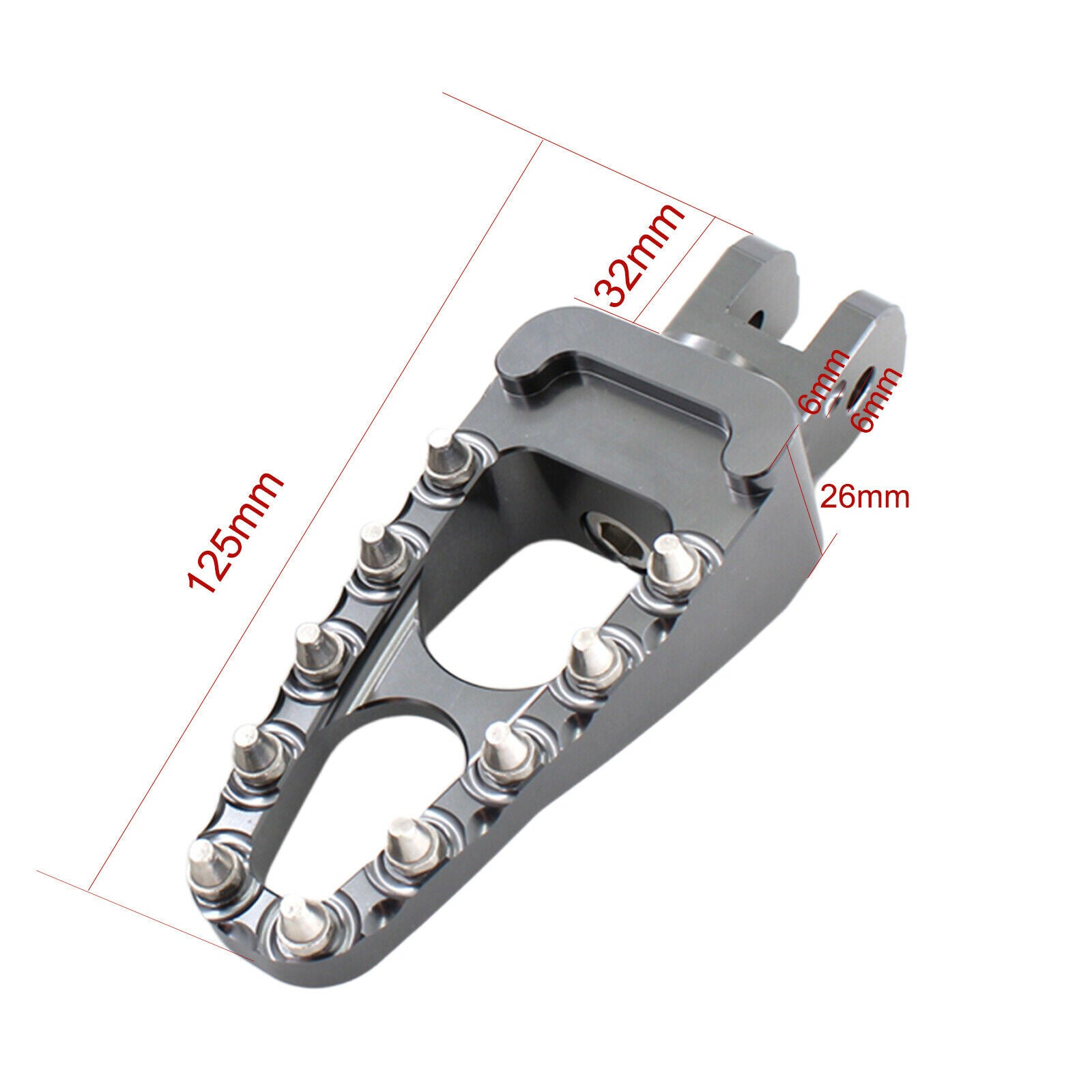 Foot Pegs Footrest Foot Pedals for Ducati 400 800 1100 15-20 Rear Titanium