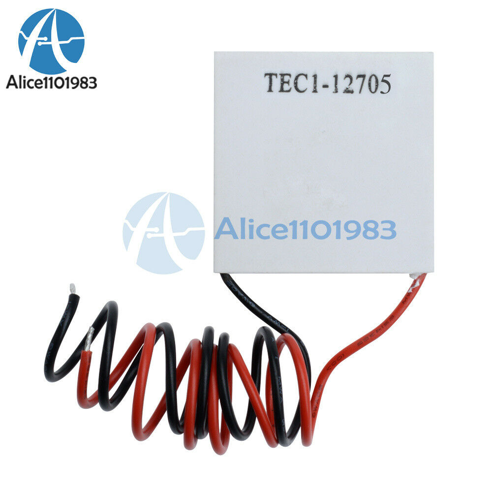 2Pcs TEC1-12705 Heatsink Thermoelectric Cooler Cooling Peltier Plate Module NEW