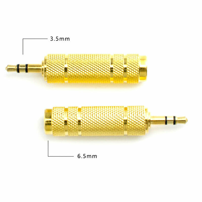 3.5mm Male to 6.5mm Female Stereo Mic Audio Headphone Jack Adapter Conver.l8