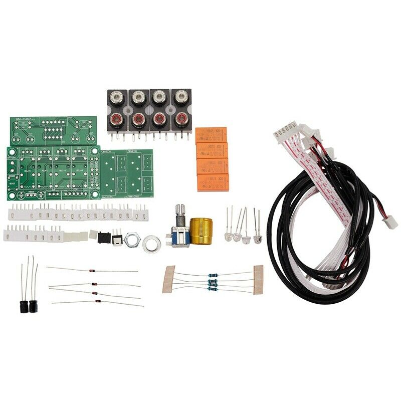 Relay 4-Way Audio Input Signal Selector Switching RCA Audio Input Selection BoY4