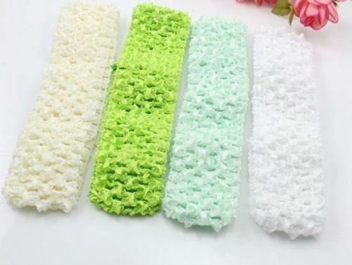 Random 10-pack Elastic Baby Kids Toddlers Headband Hair Band Crochet Breathable