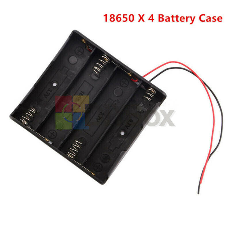 4x 18650 Cell Battery Holder Box Case DIY For Battery Packs with Wire For  Cases