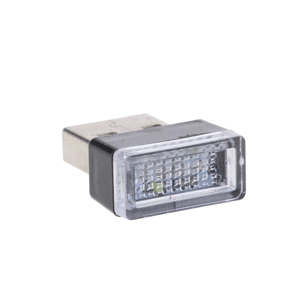 USB LED Car Interior Atmosphere Light Illumination Decoration Light white