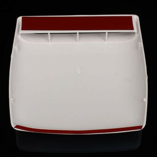 Auto Car Decorative Air Flow Intake Scoop Turbo Bonnet Vent Hood Cover White New