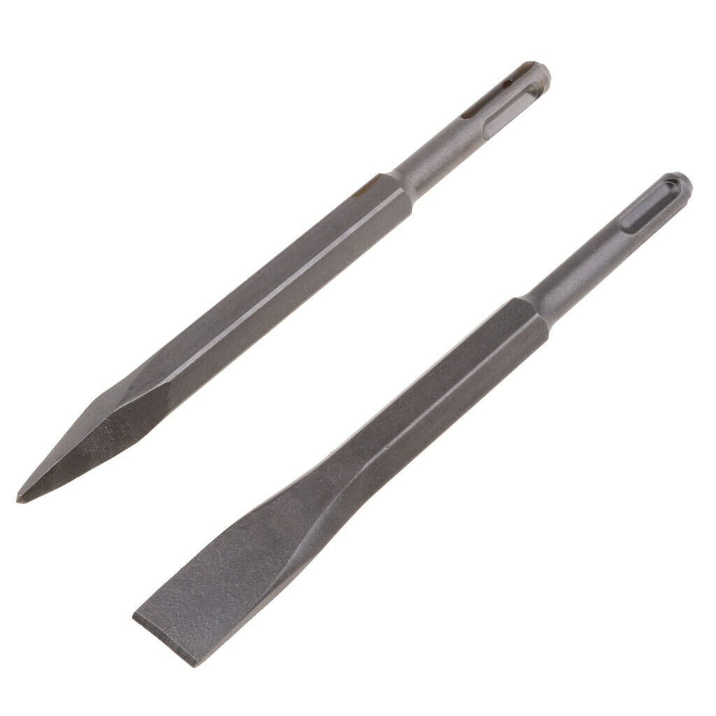 Flat  Round Handle Electric Hammer Walls Granite Steel High Resistance Gray
