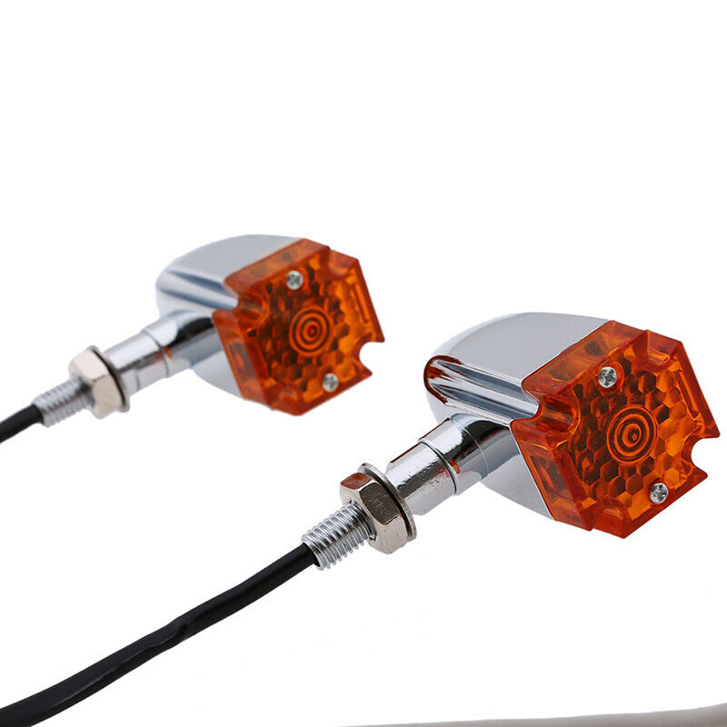 Turn Signal Lights Indicator Amber Lamp Waterproof Universal Fit Motorcycle ATV
