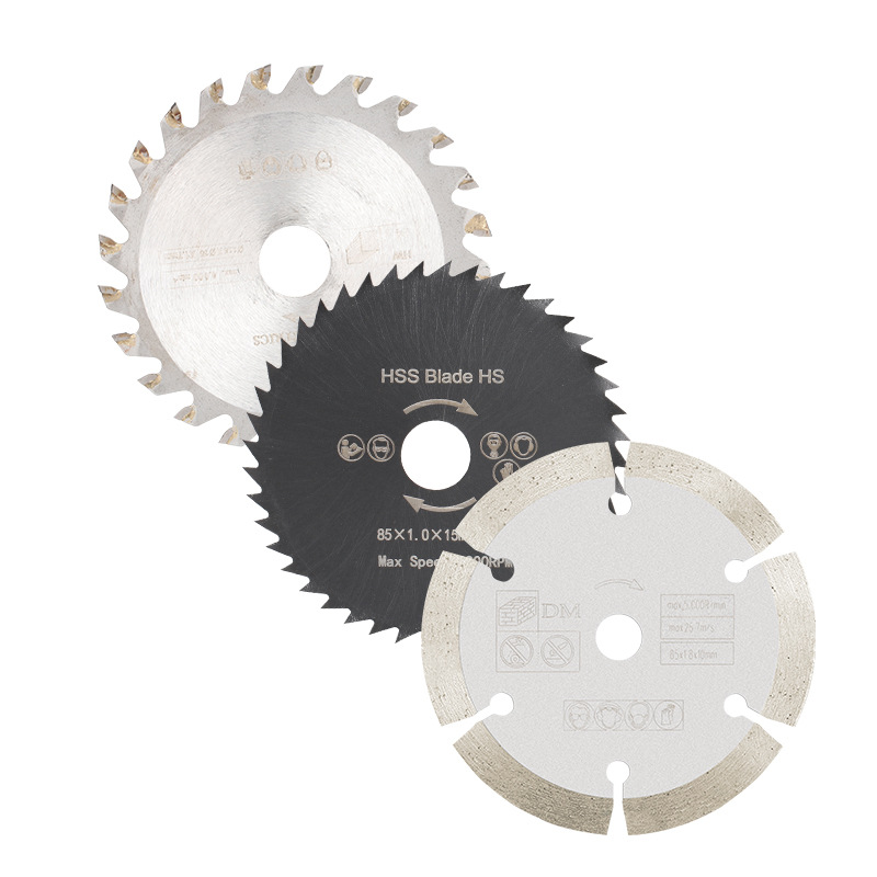 Cross-Border New 85Mm Diamond Saw Blade 4-Piece Set Mini Circular Saw Blade