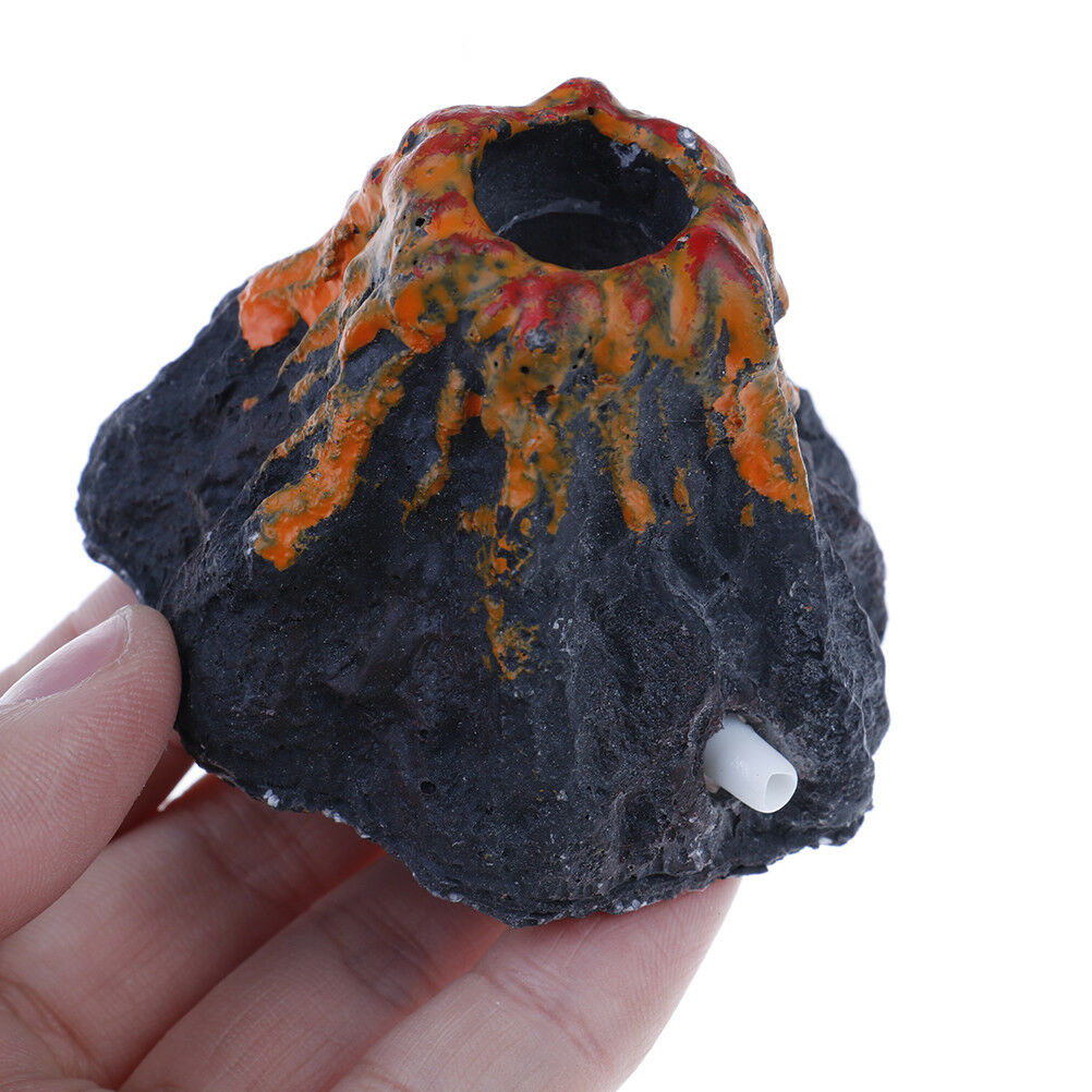 Volcano Shape Aquarium fish tank decor oxygen pump air bubble stone&yJCAUJ Tt