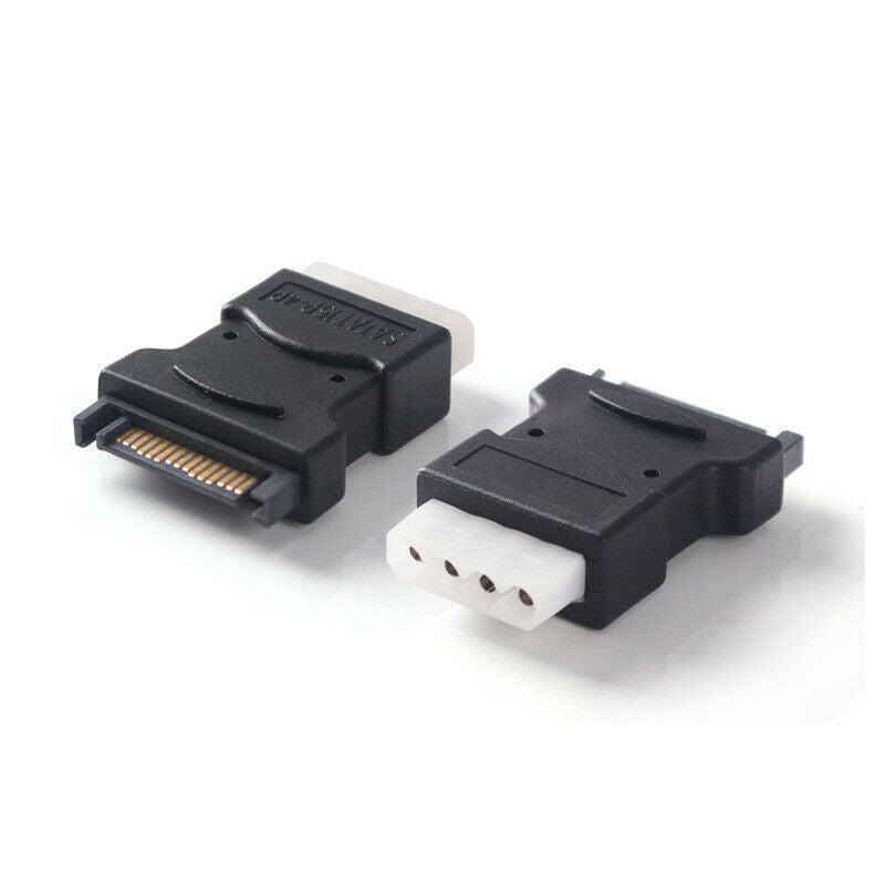 15Pin Sata Serial ATA Male to Molex IDE 4 Pin Female M-F Hard Drive Adapt.l8