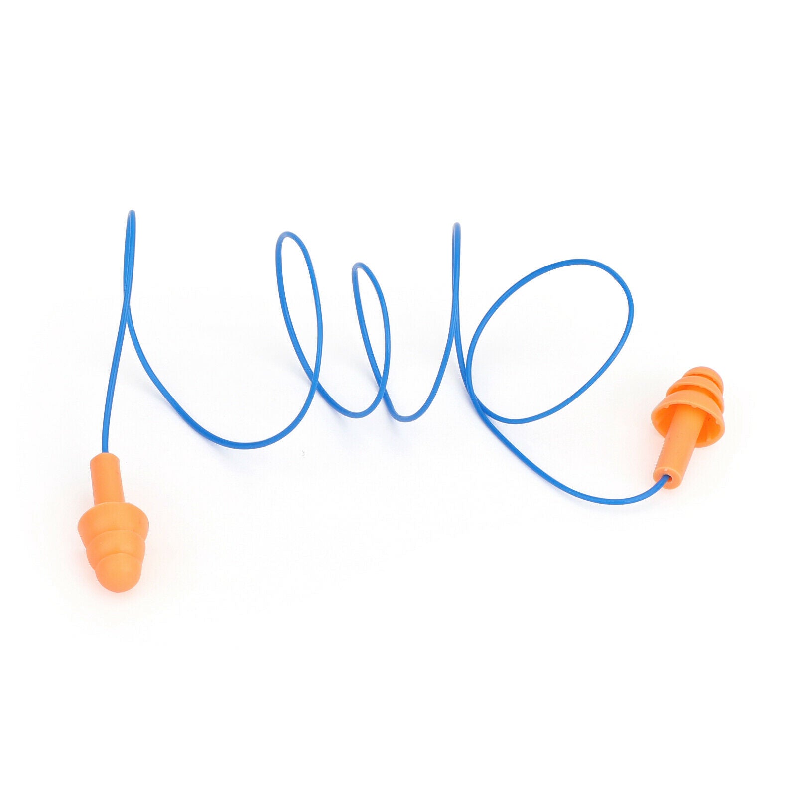 20x Silicone Anti Noise Ear Plugs With Anti-Separtion Rope for Study Sleep CA