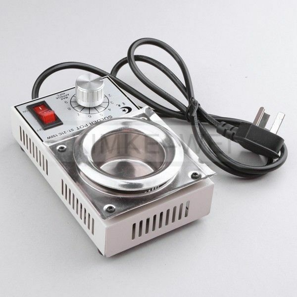 220V Solder Pot Soldering Desoldering Bath 50mm 200-450â„ƒ