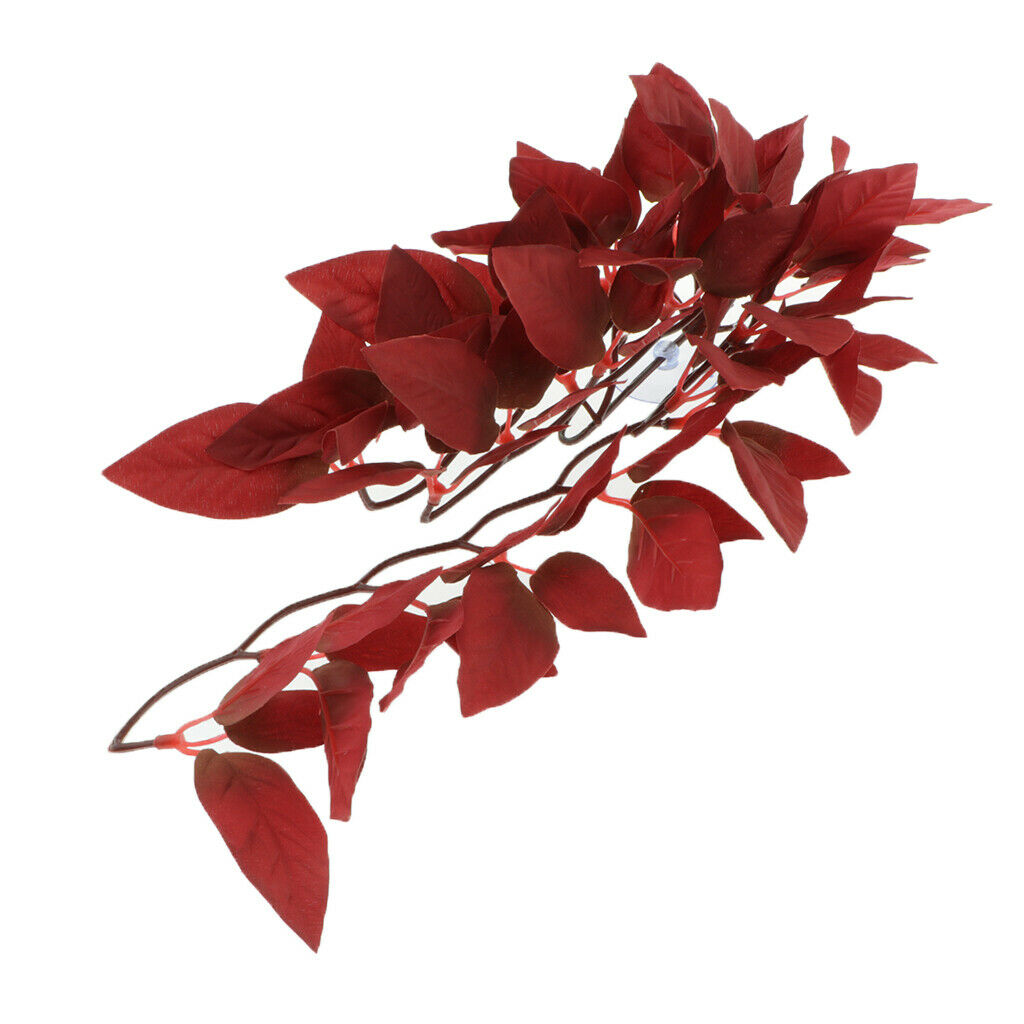 4pcs 30cm Artificial Vine Plants Aquarium Tank Planting Reptile Hideouts