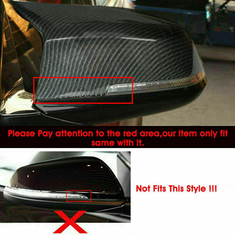 For BMW 2-Series F87 M2 2016-2021 Carbon fiber Look Rear Mirror Cover Caps