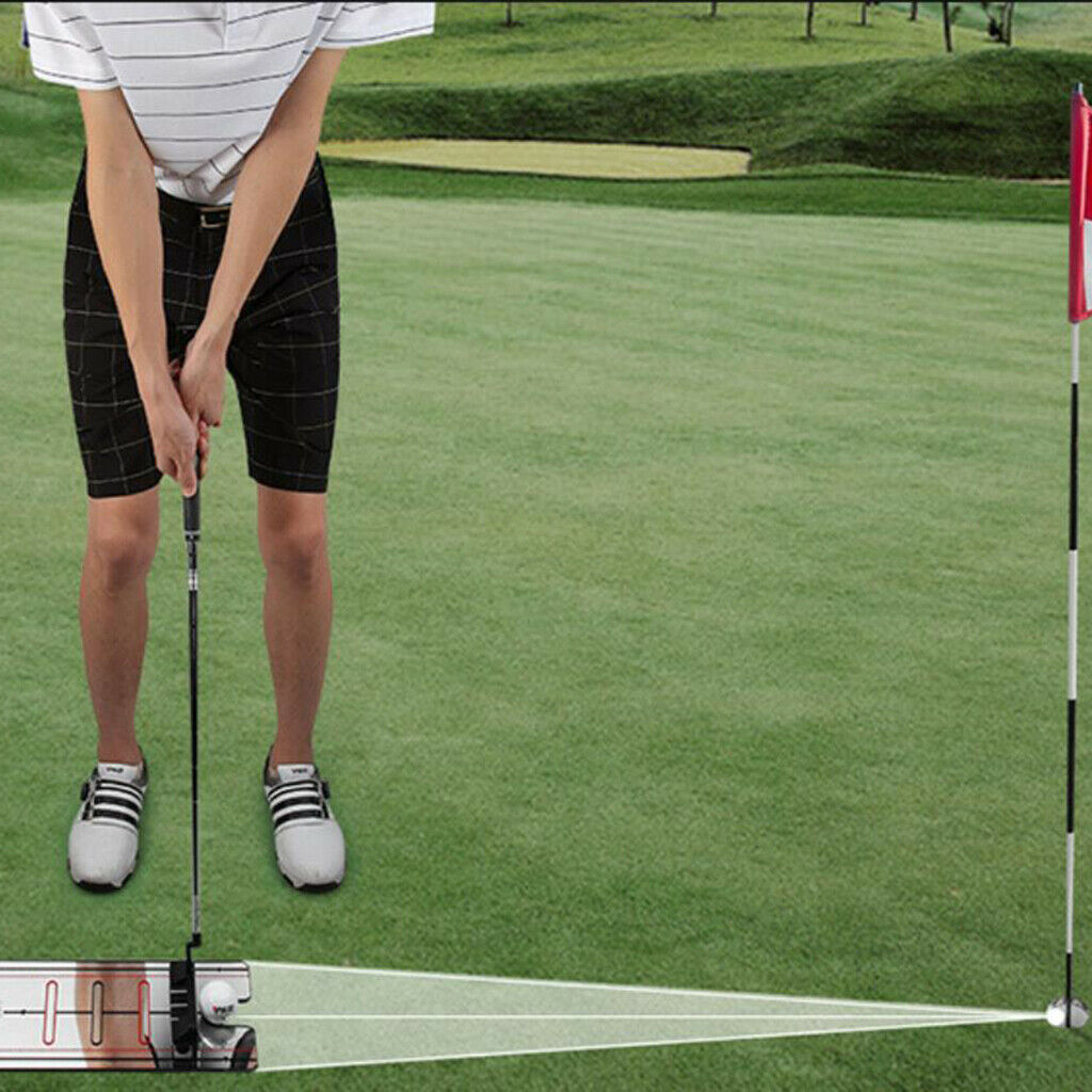 12x6'' Golf Putting Mirror Alignment Indoor Outdoor Putt Swing Training Aid Tool