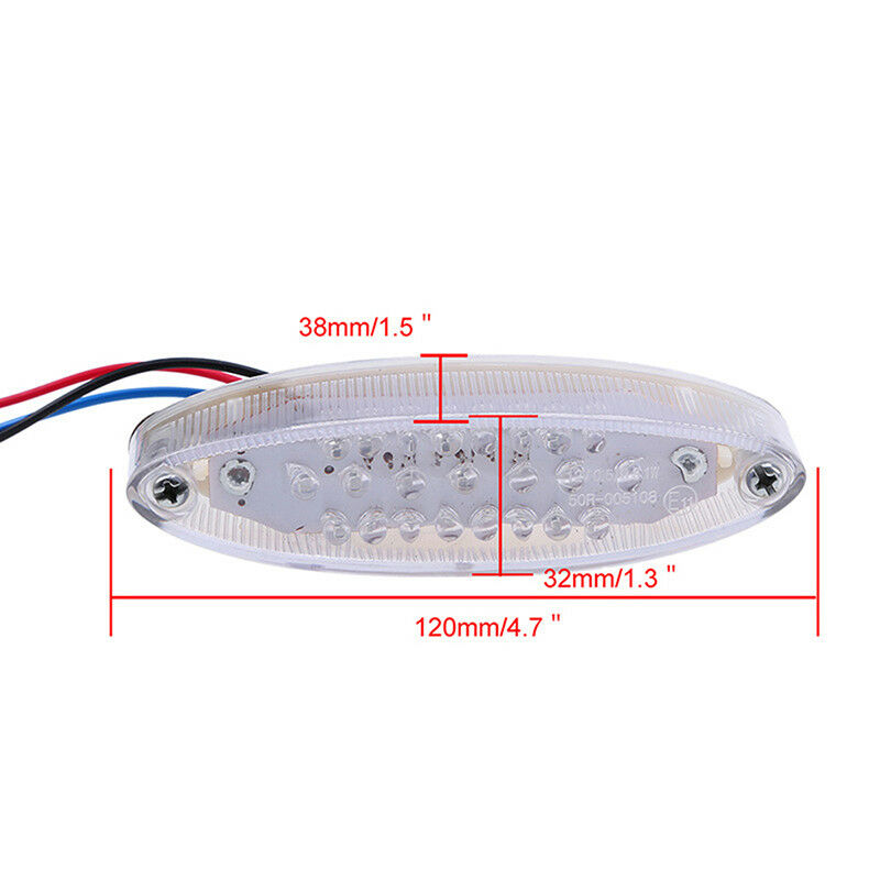 28 LEDs 3W 12V motorcycle rear light led bike rear tail stop brake light red Kt