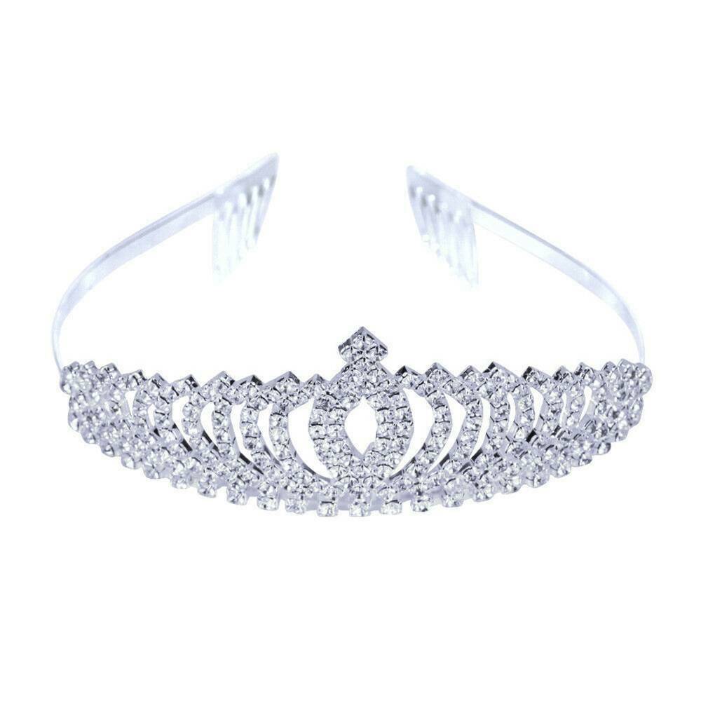 Wedding Bridal Princess Full Crystal Rhinestone Hair Accessory Tiara Crown HOT~