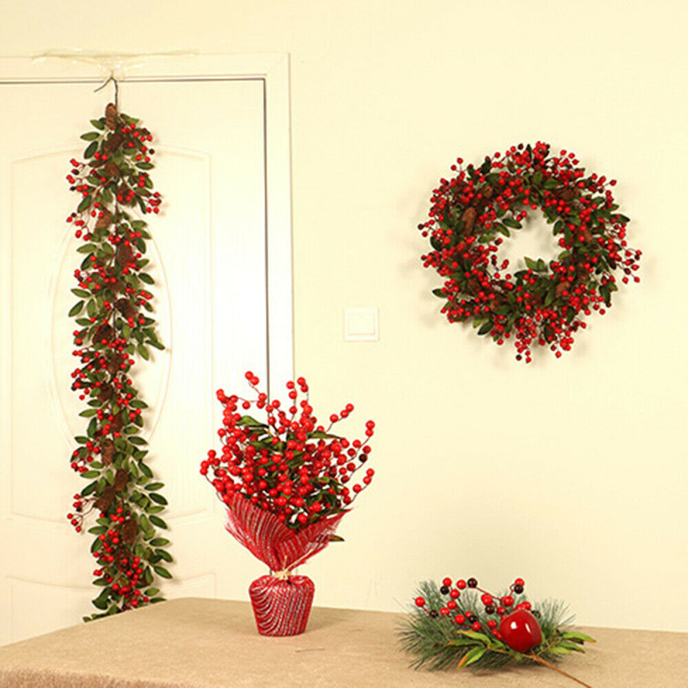 Christmas Fireplace Garland Artificial Wreath Decoration Xmas Door Wreath 1.8M