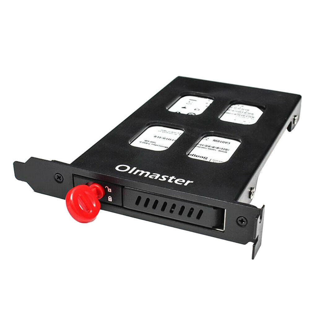 2.5in SATA HDD Bay Hot Swap Backplane Mobile Rack 7.0/9.5mm HDD/SSD Black