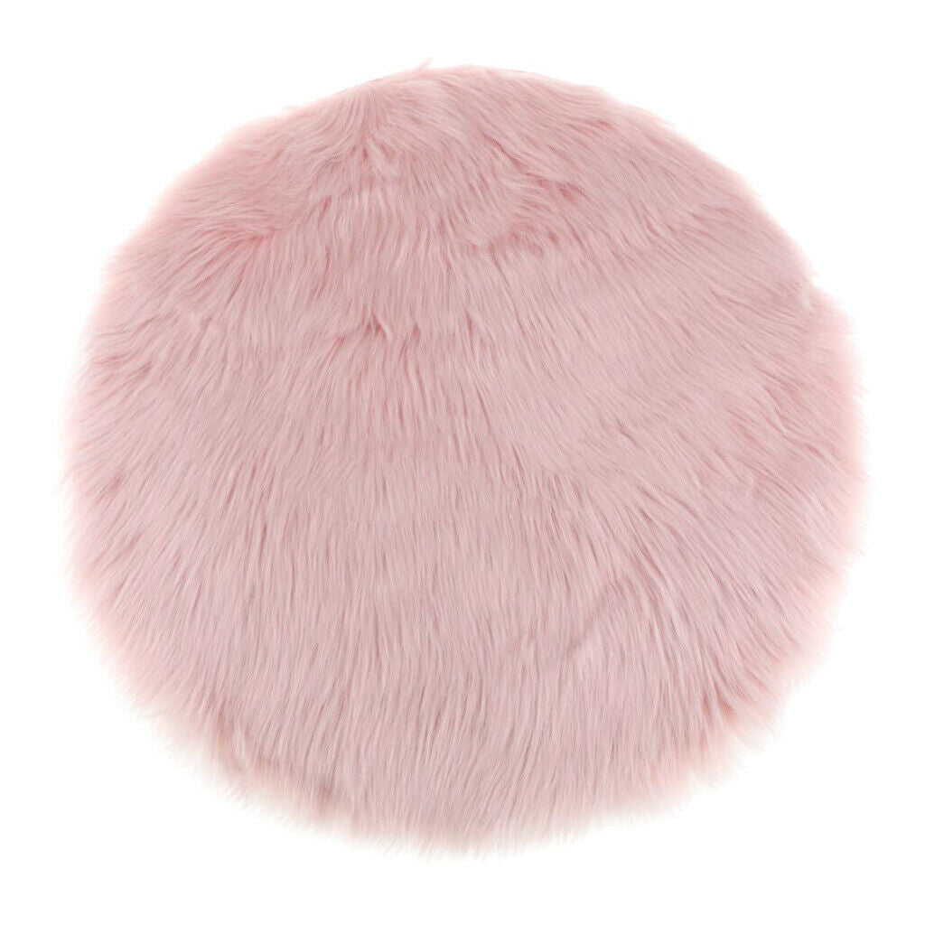 Artificial Sheepskin Car Seat Pad Cushion Mat Pad Fleece Carpet 12inch