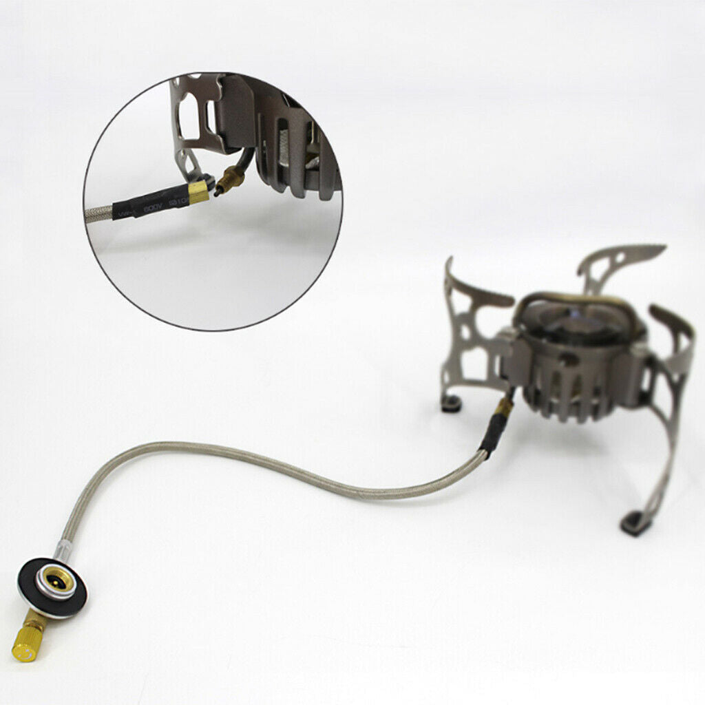 Portable Outdoor Braided Hose Gas Stove Burner Furnace Connector Gas Tank