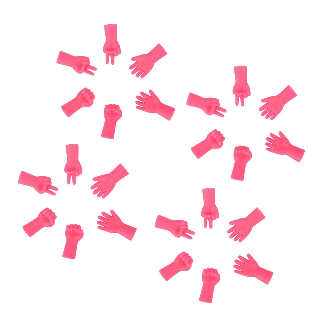 24pcs Creative Rubber Point Stoppers Rock-Scissor-Paper Knitting Supplies
