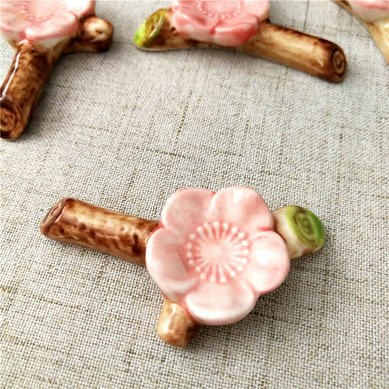 Tableware Chopstick Rest Sushi Cherry Blossom Chop Sticks Holder RackceramicFCA