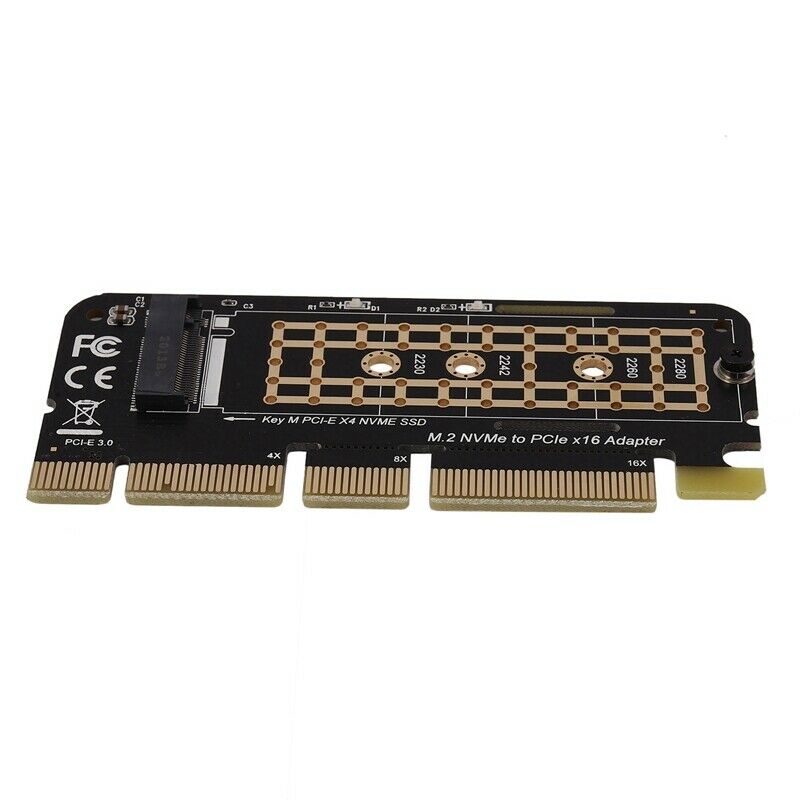 M.2 NVMe SSD To PCI-E X16 Converter Card NGFF M-Key M.2 PCIe PCI-Express X4/X8V4