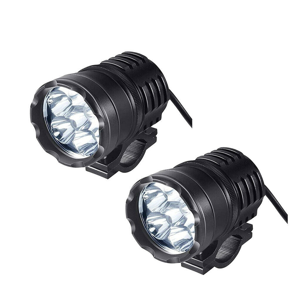 2Pcs Motorcycle Driving Lights Headlight Fog Auxiliary Lights for Car Boat