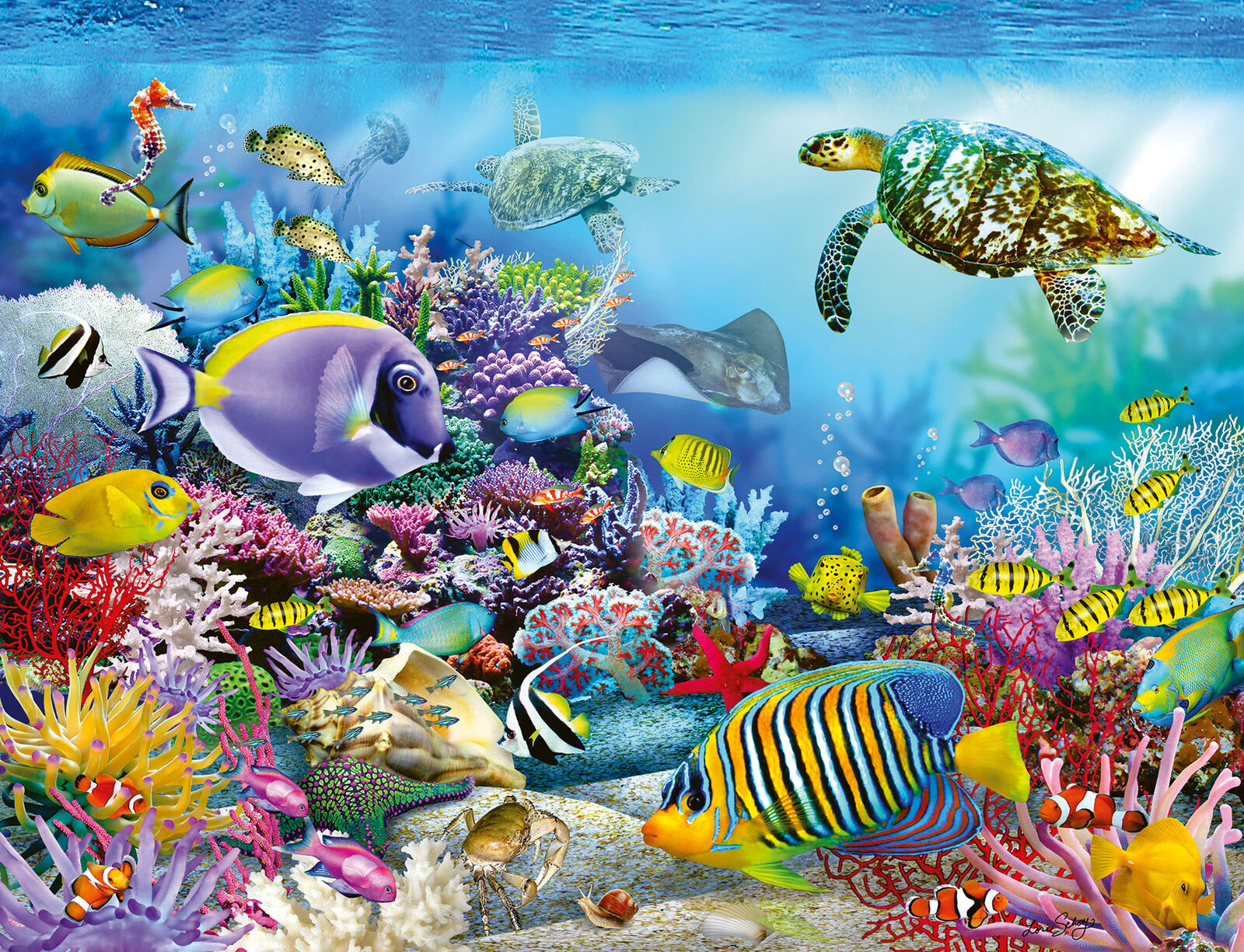 16704 Ravensburger Coral Reef Mystery Jigsaw Puzzle 2000 Pieces Age 12 Years+