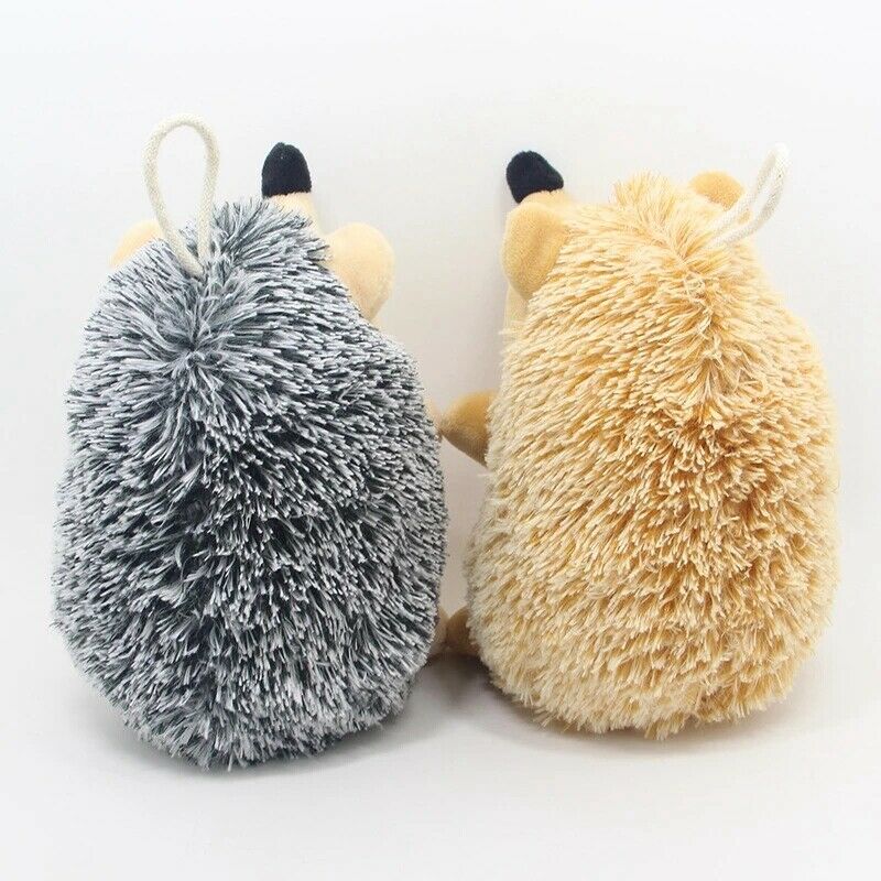 2Pcs Hedgehog Soft Plush Dog Toys Small/Large Dogs Interactive /Squeaky SounE5M2